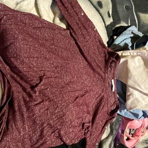Maroon shirt